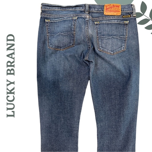 Lucky Brand Classic Mid-Rise Straight Cut Jeans | Blue Denim| Size 28 - Picture 4 of 7